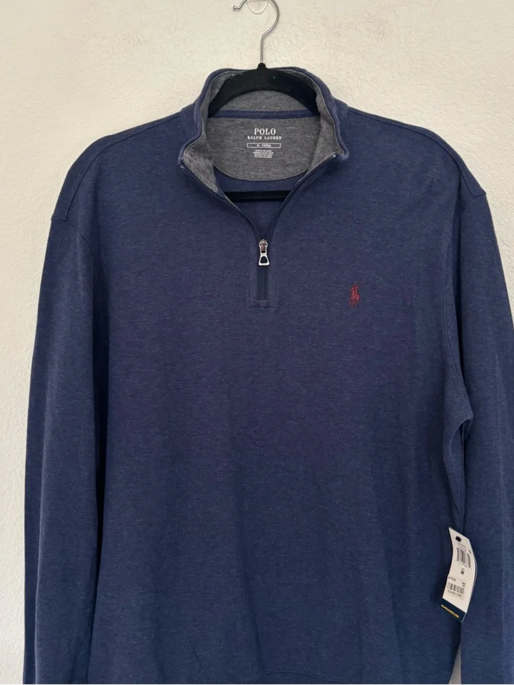 Polo Ralph Lauren Mens Luxury Jersey Quarter-Zip Pullover Sweatshirt